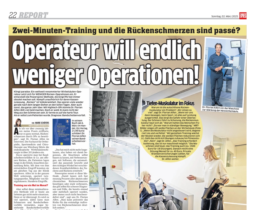 Powerspine: Rückenschmerzen adé – mit nur zwei Minuten Training pro Monat?